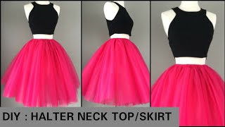 Convert Net Fabric Into designer Skirt 