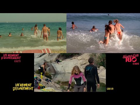 Blame It on Rio (1984)/Un moment d'égarement (1977/2015) side-by-side comparison