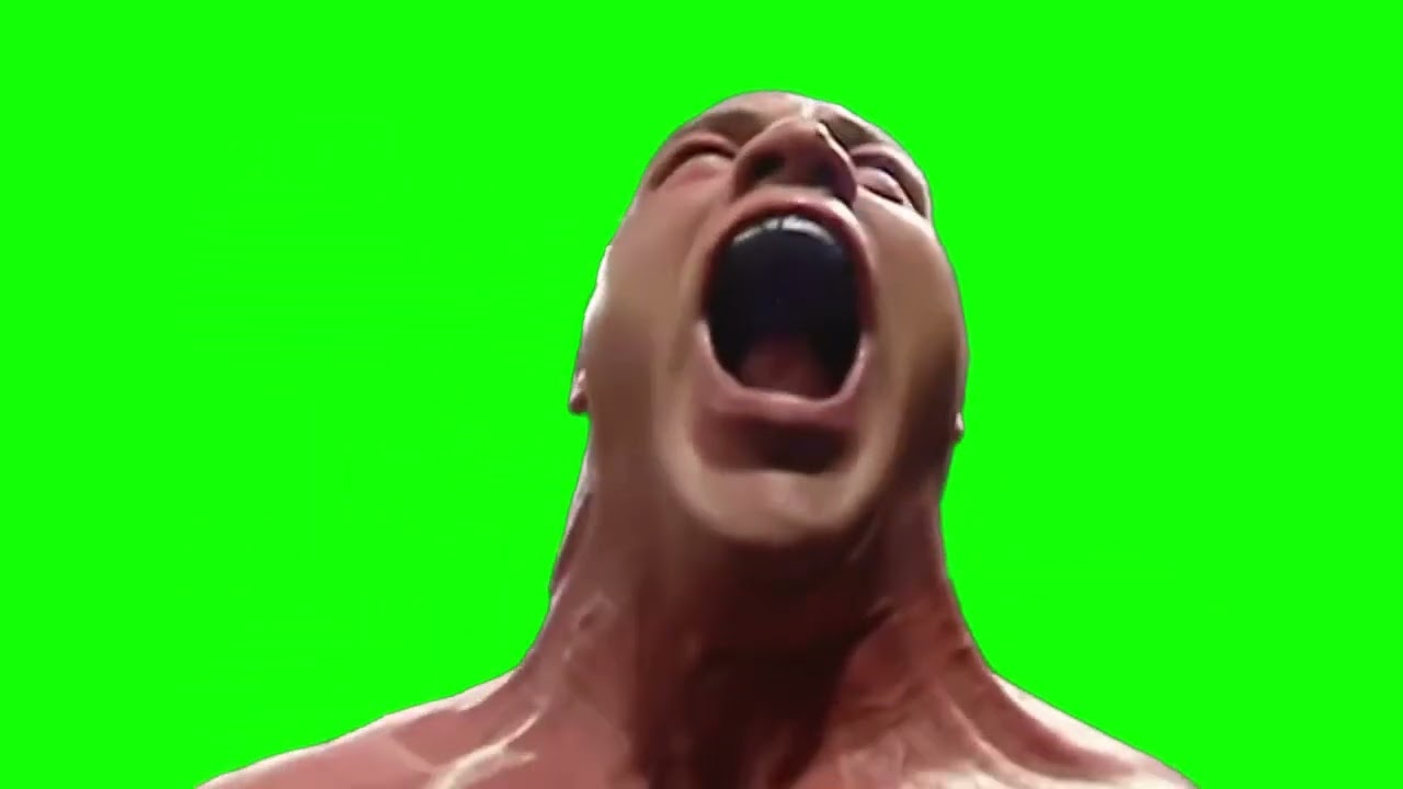 Kurt Angle "Peak Angle" screaming green screen