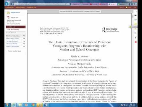Access and Search Library Databases - EBSCO