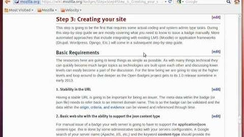 Open Badges - Setting up the issuer server, part 1