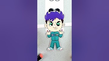 Paper Crafts with Thanos by Squid Game! #thanos #papercraft #squidgame #squidgameseason2 #squidgame2