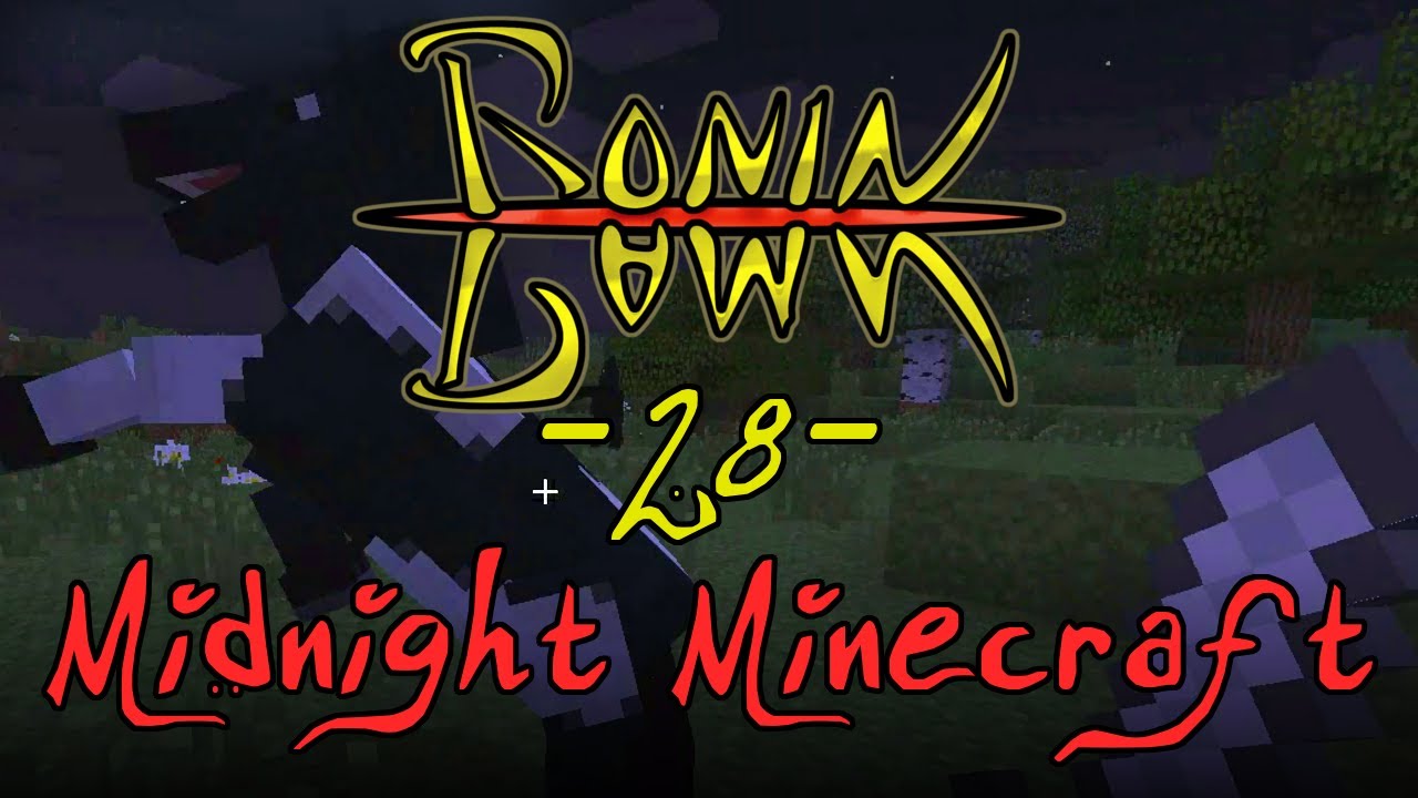 Midnight Minecraft 28: Zombies Spawn from Horses Arses - YouTube