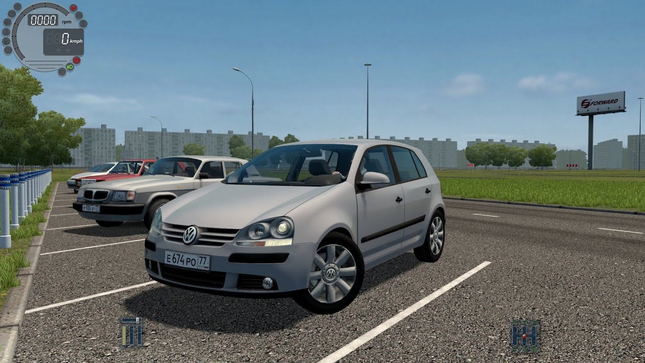 2004 VW Golf V 2.0 FSI || City Car Driving || Logitech Wheel