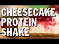 MUSCLE BUILDING PROTEIN SHAKE:  STRAWBERRY CHEESECAKE #GoodEnergy Premier Protein