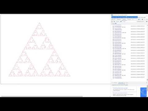 Generating fractal Sierpinski triangle + code (html canvas)