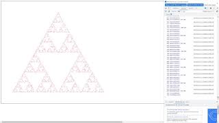 Generating fractal Sierpinski triangle + code (html canvas)