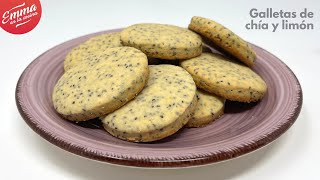 GALLETAS de SEMILLAS DE CHÍA Y LIMÓN | Perfectas para acompañar un té