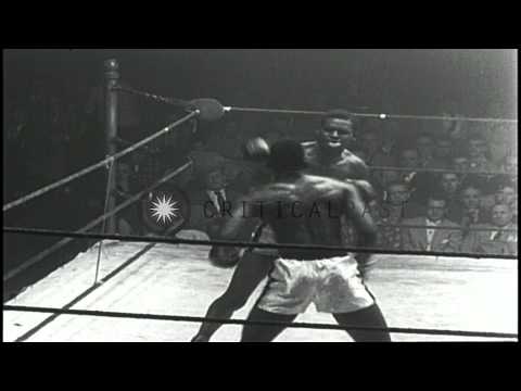 Boxers Fight During The Golden Gloves 175 Lb Boxing Competition In New York City HD Stock Footage