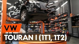 rear Coil springs change on VW TOURAN (1T1, 1T2) - video instructions