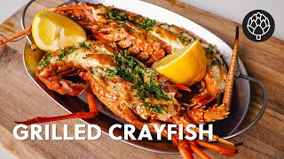 Crayfish On The Grill With Herby, Garlic Er
