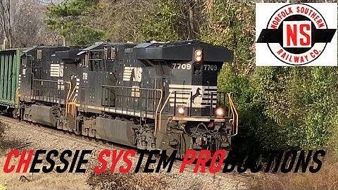 [NS]7709 ES40DC & 9657 D9-44CW 🐘 & LHF! Leads Z675-26 EB In Fay NC W/A Screaming 2nd Gen K5HL
