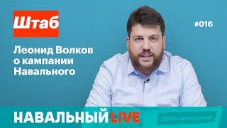 Штаб. Леонид Волков о кампании Навального. Эфир #016