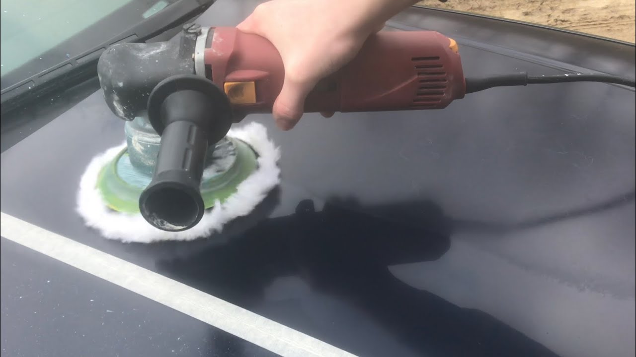 RESTORING automotive paint with a dual action variable speed polisher