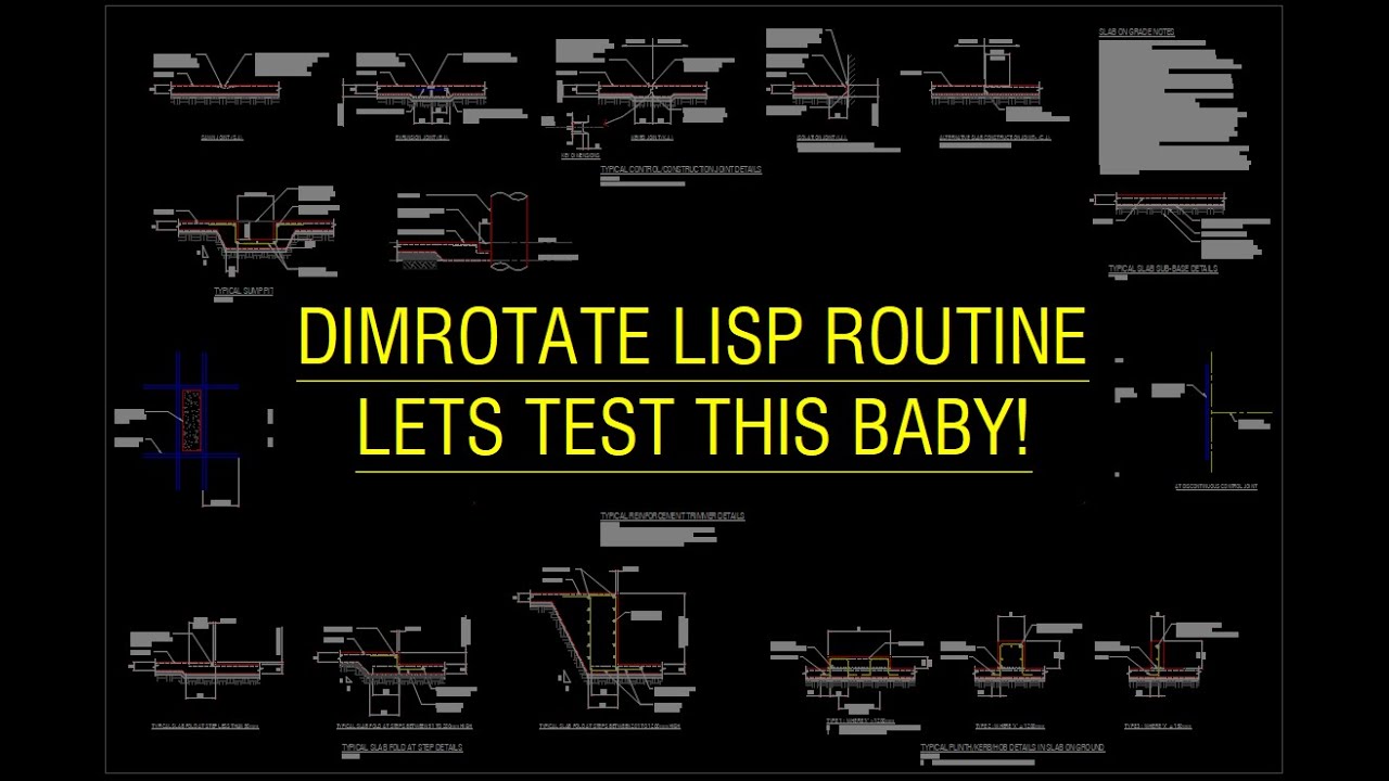 DIMROTATE Lisp Routine - Lets test this baby! - YouTube