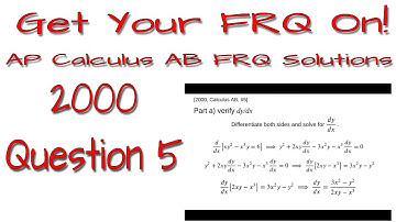 AP Calculus AB - 2000: #5