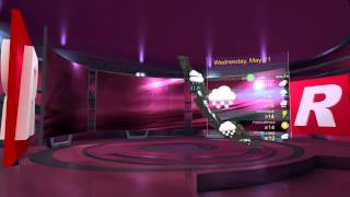 0102-001 Weather (3D Textured Virtual Set)