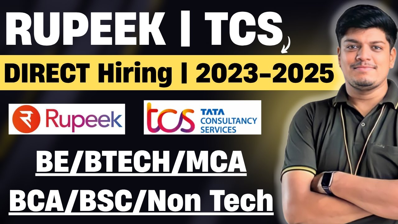🔥Rupeek, TCS, Xcelore Urgent Hiring | BE/BTECH/BCA/BSC/MCA & Non Tech ...