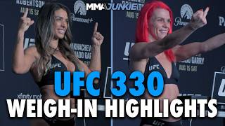 UFC 330 official weigh-in highlights: No misses in 'City of Brotherly Love'