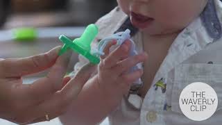 WAVERLY Modern All Silicone Pacifier Clip