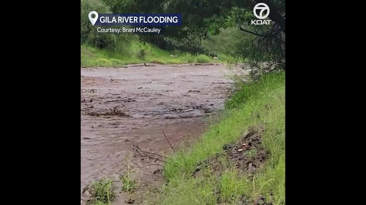 Gila River Flooding - YouTube