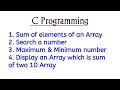 C Programming Example
