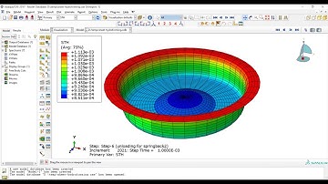 Sheet hydroforming in Abaqus