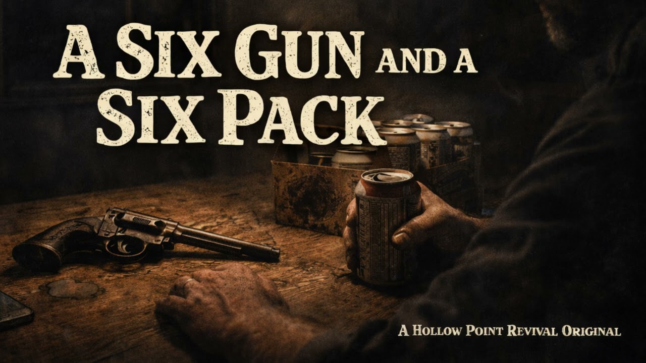 A Six Gun and a Six Pack - Dark Country | Hollow Point Revival | Original Lyrics | AI Music 