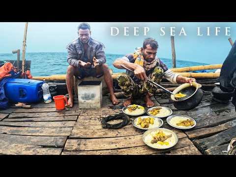 Deep Sea Fishing with Hooks and Fresh Cooking in the Bay of Bengal