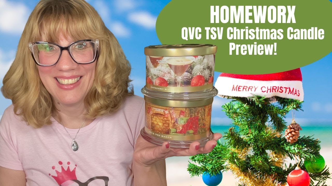 HOMEWORX QVC TSV Christmas Candle Preview! YouTube