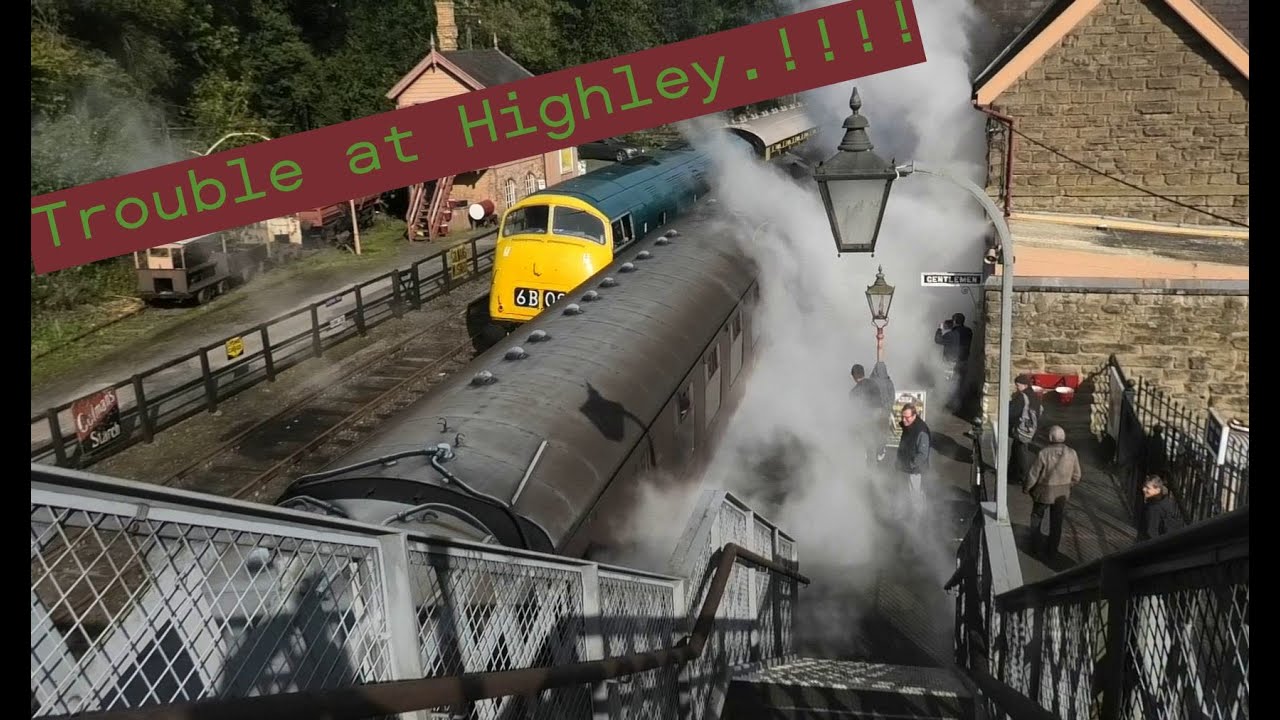 Highley platform ENGULFED in steam???? But still a GREAT day,  Severn Valley Rly, Autumn Diesel Bash
