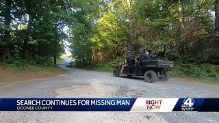 Search underway in Oconee County, South Carolina, after missing endangered man's vehicle found