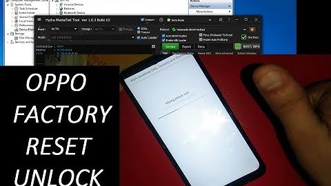 Hydra tool Oppo A1k Lock Reset in Meta Mode A12 Direct Unlock