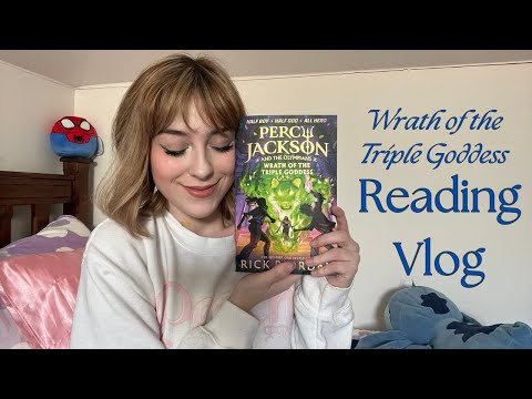 reading a new percy jackson book in 2024? life is good! - wrath of the triple goddess reading vlog!