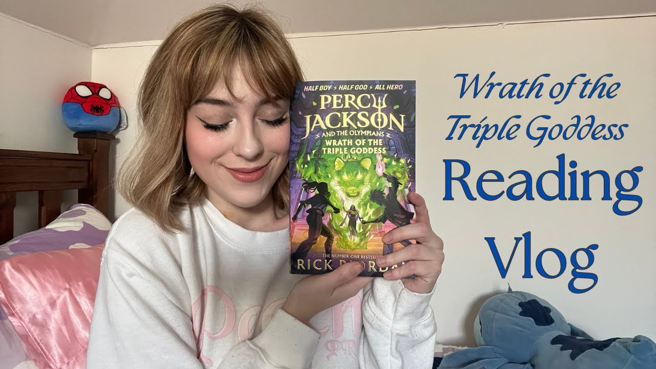 reading a new percy jackson book in 2024? life is good! - wrath of the triple goddess reading vlog!