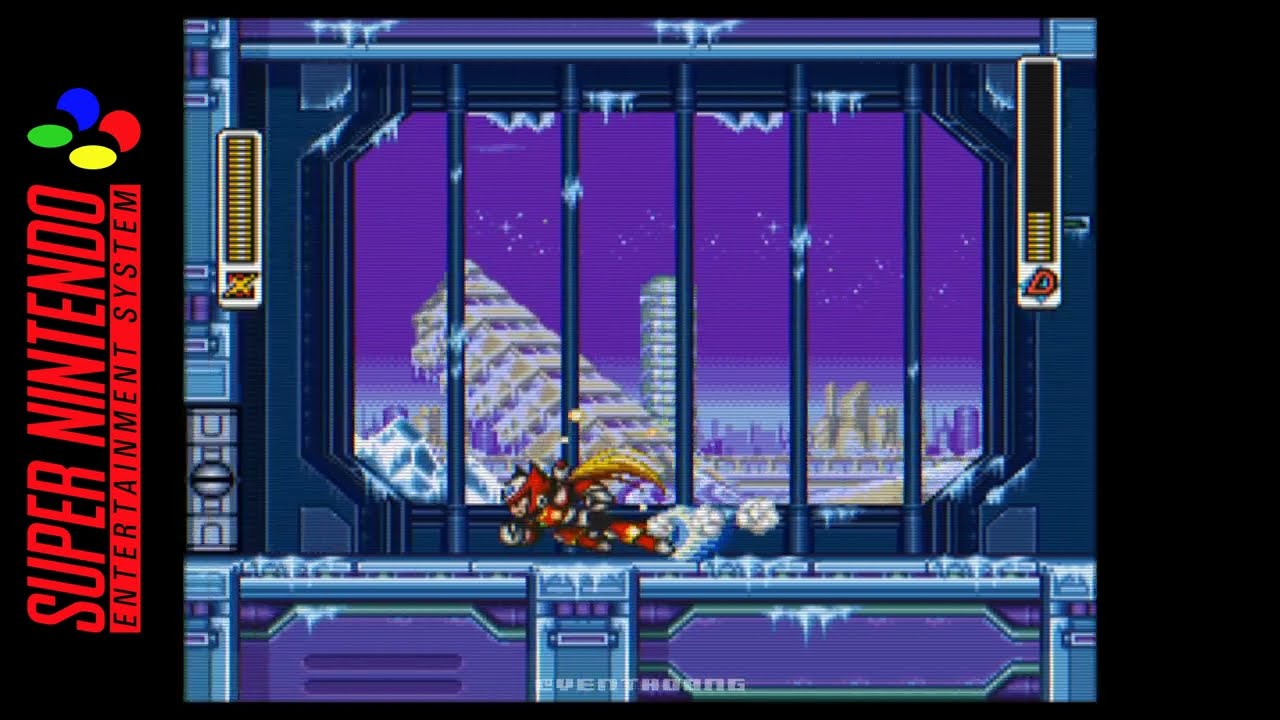 [SNES - MOD] Rockman X3 / Mega Man X3 - Zero Project by Justin3009 - Blizzard Buffalo フローズン・バッファリオ
