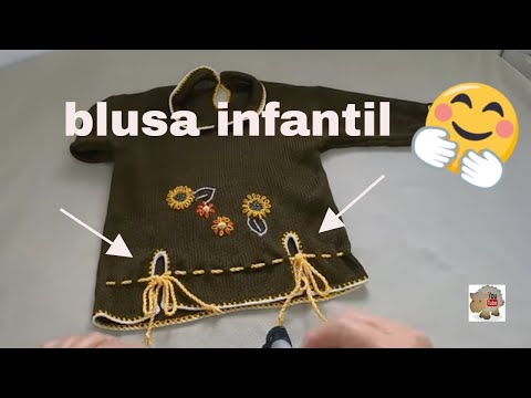 Como fazer uma blusinha infantil em tricô à máquina