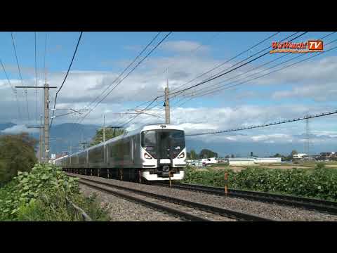 E257系特急あずさ10号　みどり湖付近を通過