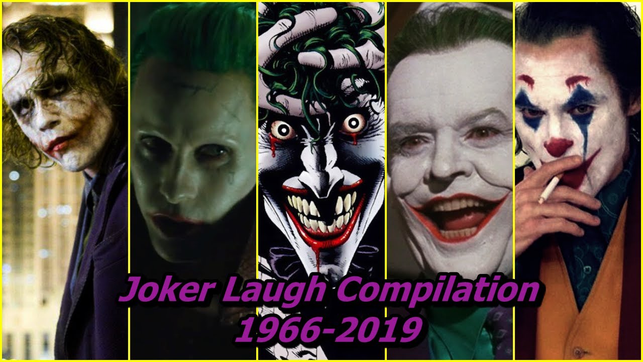 The Joker Laughs Compilation From 1966 2019 YouTube