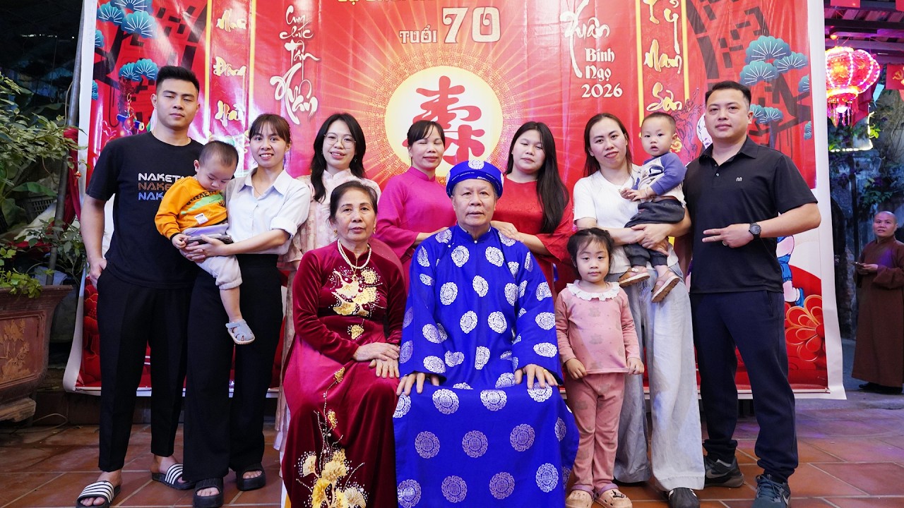 Lễ mừng thọ cụ Hoàng Minh Tấn tuổi 70