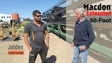 Macdon Extension | 45-foot to 50-foot | Lentil Farmer Managatang | Jaiden Caccianiga