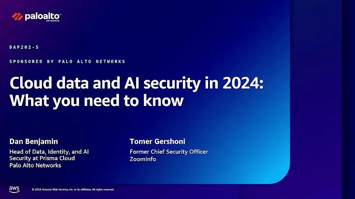 AWS re:Inforce 2024 - Cloud data and AI security in 2024: What you need to know (DAP202-S)