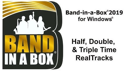 Band-in-a-Box® for Windows: Half, Double, & Triple Time RealTracks