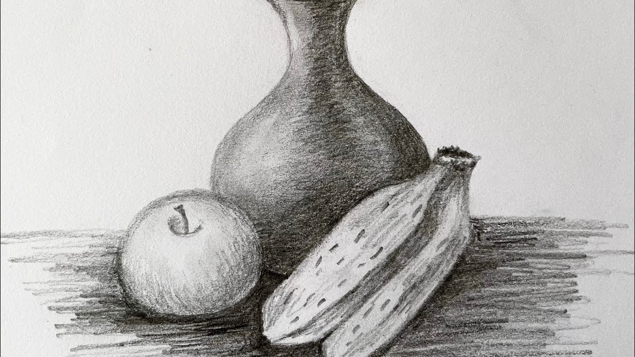 Still life Drawing How to Draw Fruits YouTube