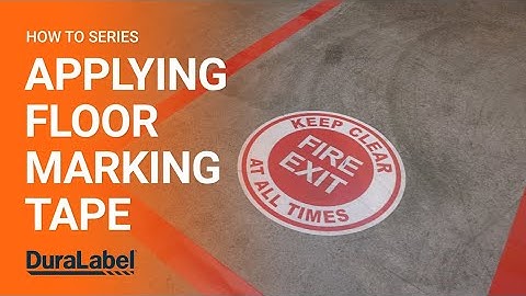 How-To: Fire Exit Floor Marking Tape Application