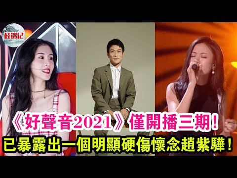 《好聲音2021》僅開播三期！已暴露出一個明顯硬傷懷念趙紫驊！！