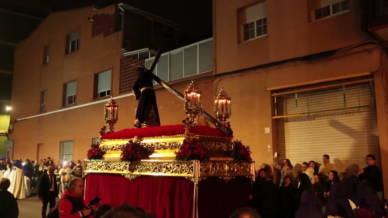 Procesión Jueves Santo - Nazareno y Esperanza Mataró 2024 por calle Vitoria (Bulería en San Román)