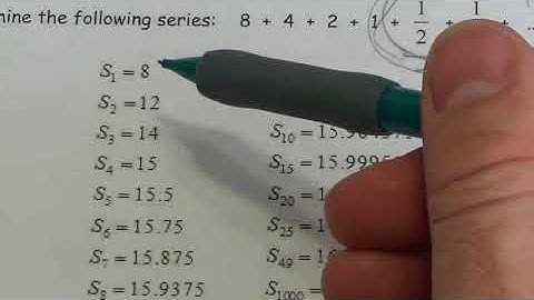 M20 1 Infinite Geometric Series   Lesson