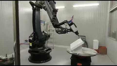 Foam Milling robot - New Kuka Kr210 R3100 krc4 with Hsd spindle and rotating table