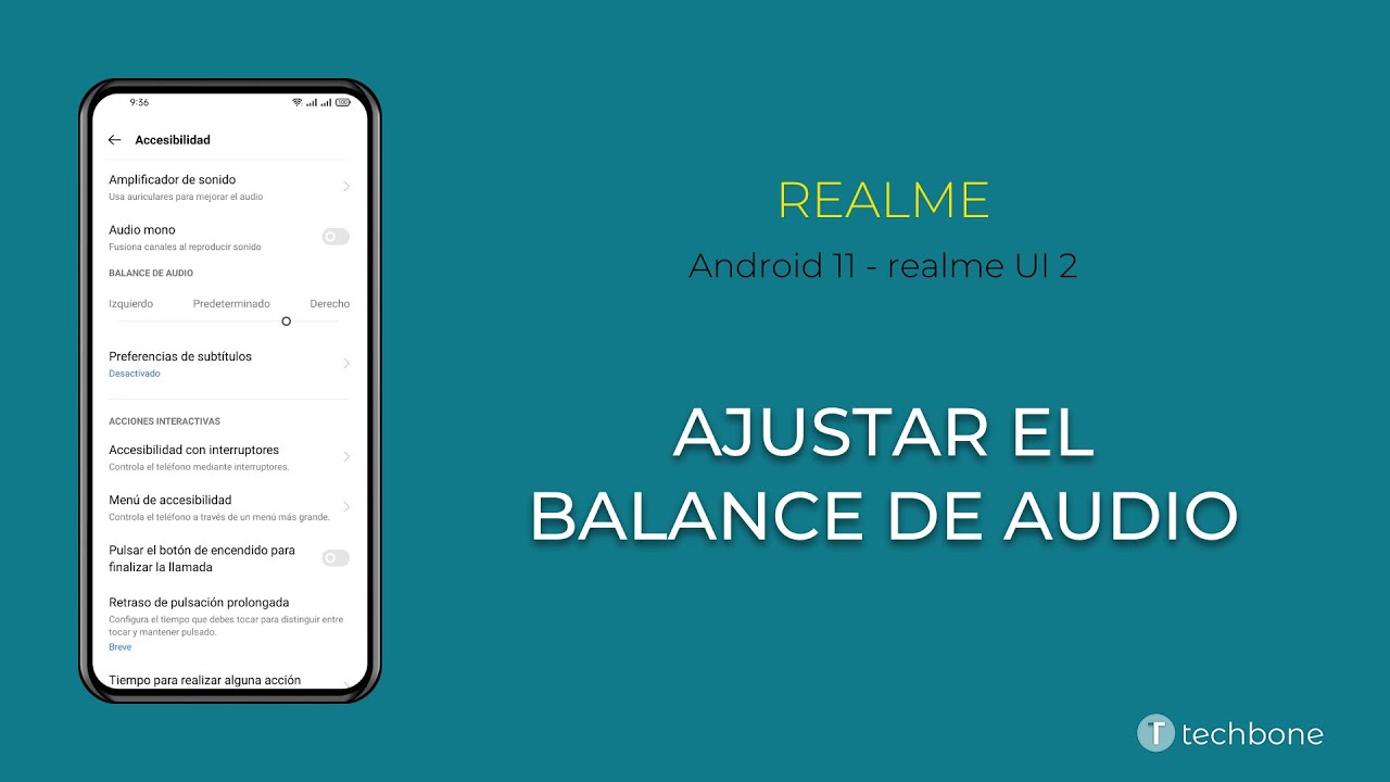 Ajustar el Balance de Audio - realme [Android 11 - realme UI 2] - YouTube
